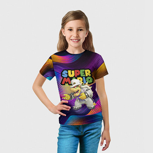 Детская футболка Super Mario - Bowser - Nintendo / 3D-принт – фото 5