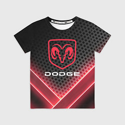 Футболка детская Dodge карбон, цвет: 3D-принт