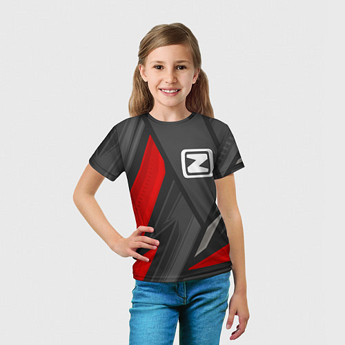 Детская футболка Zotye sports racing / 3D-принт – фото 5