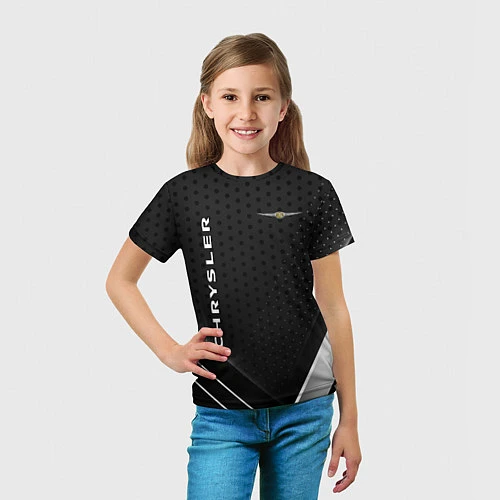 Детская футболка Chrysler Карбон / 3D-принт – фото 5