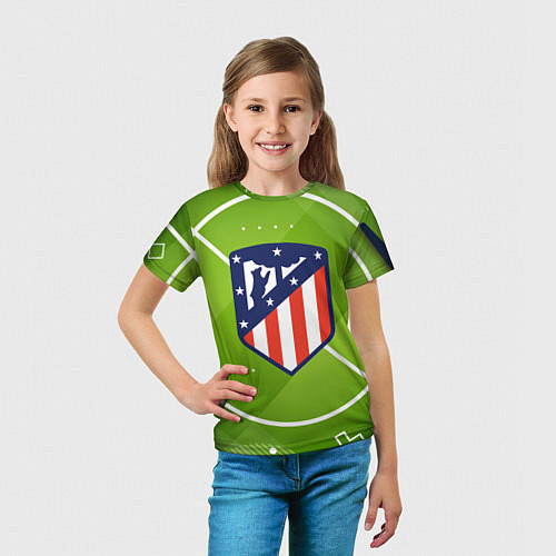 Детская футболка Atletico madrid Поле / 3D-принт – фото 5