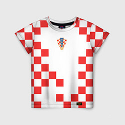 Футболка детская Сборная Хорватии форма к чемпионату мира 2022, цвет: 3D-принт