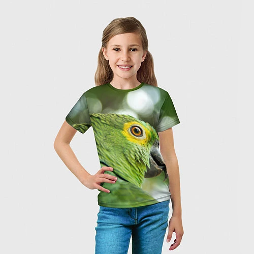 Детская футболка Попугaй / 3D-принт – фото 5