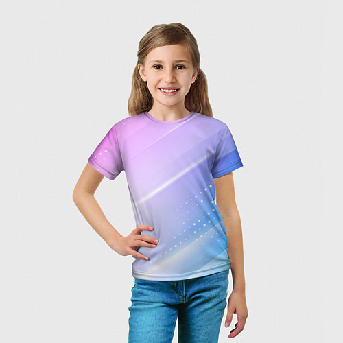 Детская футболка Абстракция с неоном / 3D-принт – фото 5