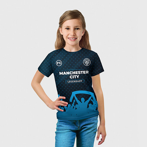 Детская футболка Manchester City legendary форма фанатов / 3D-принт – фото 5