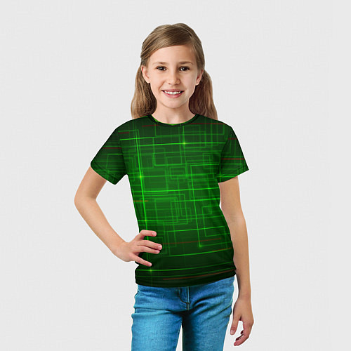 Детская футболка Нейросеть - текстура / 3D-принт – фото 5