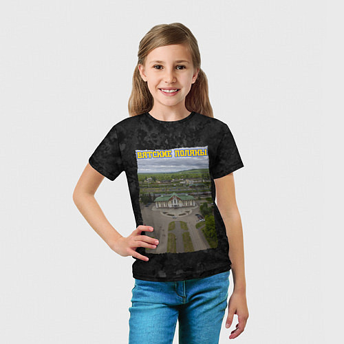 Детская футболка Вятские Поляны - вокзал / 3D-принт – фото 5