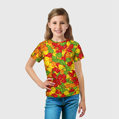 Детская футболка Острый перц Хабанеро / 3D-принт – фото 5
