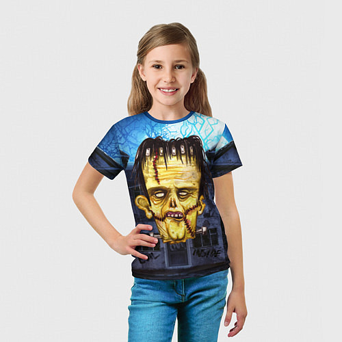 Детская футболка Желтый зомби / 3D-принт – фото 5