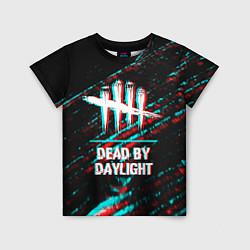 Футболка детская Dead by Daylight в стиле glitch и баги графики на, цвет: 3D-принт
