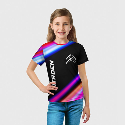Детская футболка Citroen speed lights / 3D-принт – фото 5