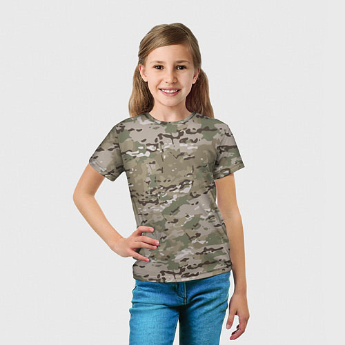 Детская футболка Мультикам камуфляж / 3D-принт – фото 5