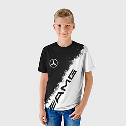 Футболка детская Мерседес - АМГ - Краски, цвет: 3D-принт — фото 2