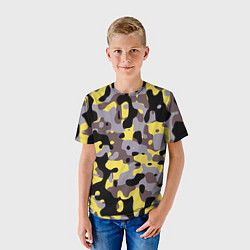 Футболка детская Камуфляж Yellow Stinger, цвет: 3D-принт — фото 2