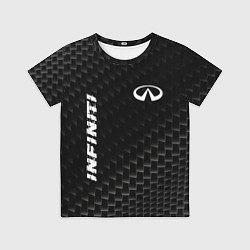 Футболка детская Infiniti карбоновый фон, цвет: 3D-принт