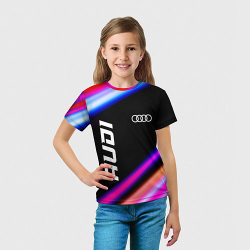 Детская футболка Audi speed lights / 3D-принт – фото 5