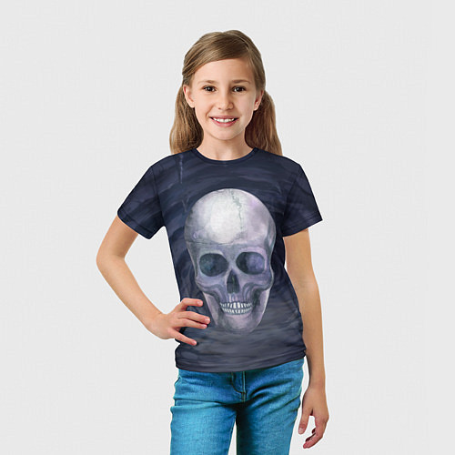 Детская футболка Большой череп / 3D-принт – фото 5