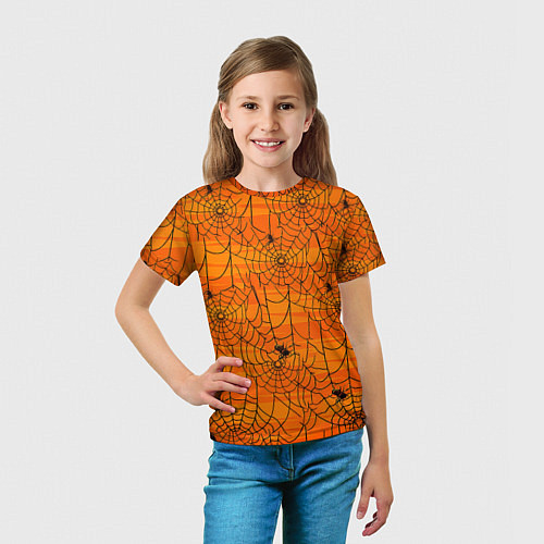 Детская футболка Паучье логово / 3D-принт – фото 5