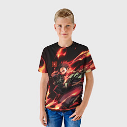 Футболка детская Клинок рассекающий демонов AR, цвет: 3D-принт — фото 2