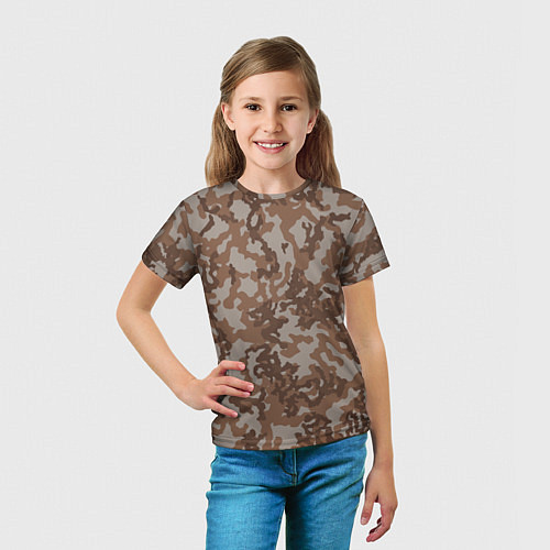 Детская футболка Камуфляж ВСР-84 песчаный / 3D-принт – фото 5