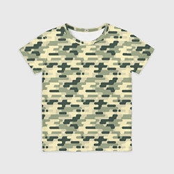Футболка детская Камуфляж танковый мелкий, цвет: 3D-принт