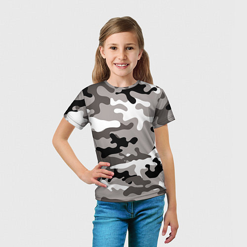Детская футболка Камуфляж Urban крупный / 3D-принт – фото 5