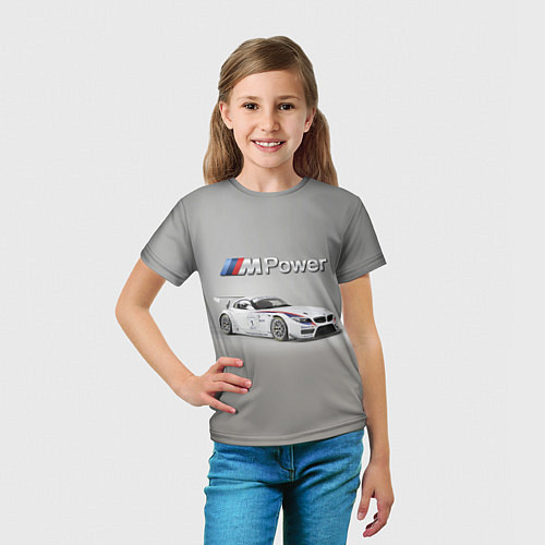 Детская футболка BMW Z4 GT3 - Motorsport - racing team / 3D-принт – фото 5