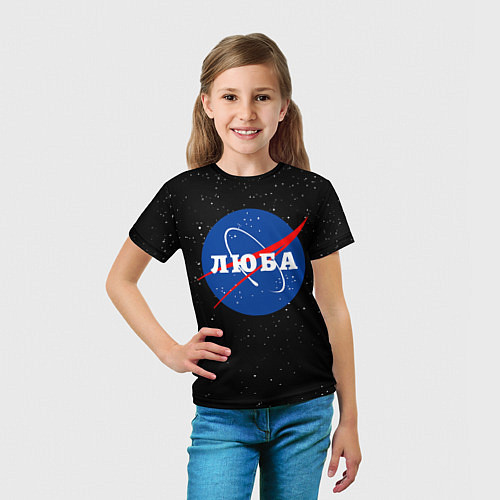 Детская футболка Люба Наса космос / 3D-принт – фото 5