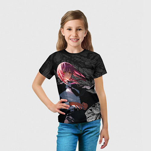 Детская футболка Демон контроля : Человек бензопила / 3D-принт – фото 5