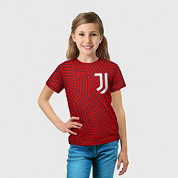 Футболка детская Juventus отпечатки, цвет: 3D-принт — фото 2