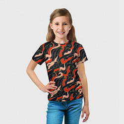 Футболка детская Japanese pattern, цвет: 3D-принт — фото 2