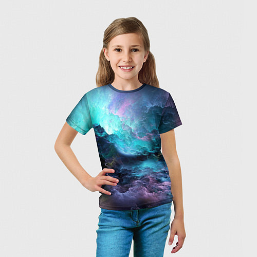 Детская футболка Спящий космос / 3D-принт – фото 5