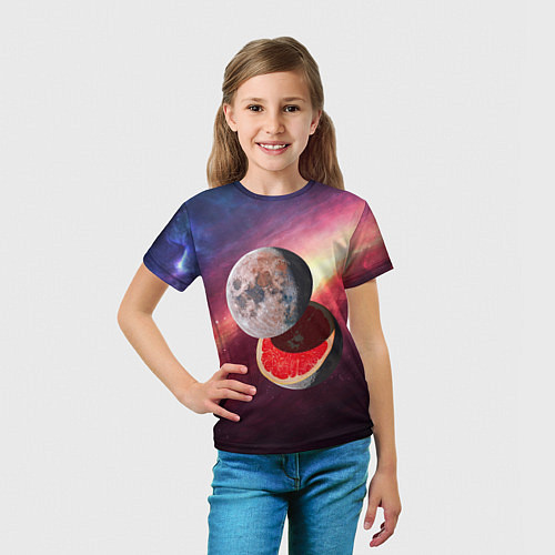 Детская футболка Луна-Грейпфрут / 3D-принт – фото 5