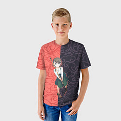 Футболка детская Мами Оно - Пураоре гордость оранжевых, цвет: 3D-принт — фото 2