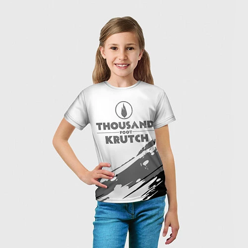 Детская футболка Thousand Foot Krutch логотип / 3D-принт – фото 5