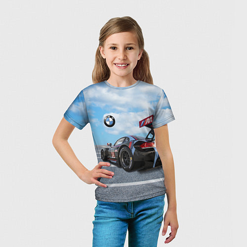 Детская футболка BMW racing team - Motorsport - M Performance / 3D-принт – фото 5