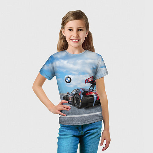 Детская футболка BMW racing team - Motorsport - M Performance / 3D-принт – фото 5