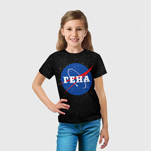 Детская футболка Гена Наса космос / 3D-принт – фото 5
