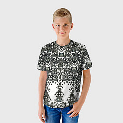 Футболка детская Треугольный шум, цвет: 3D-принт — фото 2