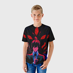 Футболка детская Аки Хаякава Kon - Человек бензопила, цвет: 3D-принт — фото 2