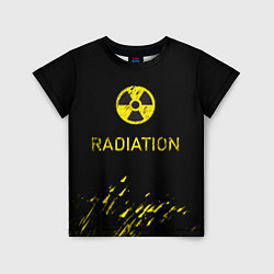 Футболка детская Radiation - радиационная опасность, цвет: 3D-принт
