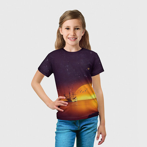 Детская футболка Летучий голандец / 3D-принт – фото 5