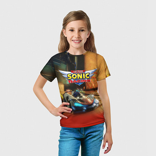 Детская футболка Team Sonic racing - hedgehog - video game / 3D-принт – фото 5