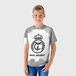 Футболка детская Real Madrid sport на светлом фоне, цвет: 3D-принт — фото 2