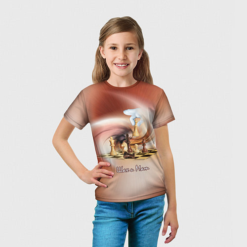 Детская футболка Спортивные ches-шах и мат тебе / 3D-принт – фото 5