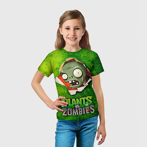 Детская футболка Green zombie / 3D-принт – фото 5