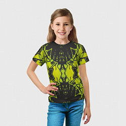 Футболка детская Расплывчатый узор, цвет: 3D-принт — фото 2