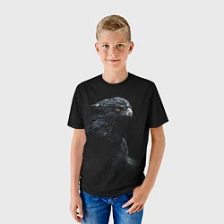 Футболка детская Тёмный орёл, цвет: 3D-принт — фото 2