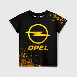 Футболка детская Opel - gold gradient, цвет: 3D-принт