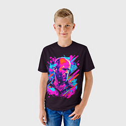 Футболка детская Jason Statham - pop art, цвет: 3D-принт — фото 2